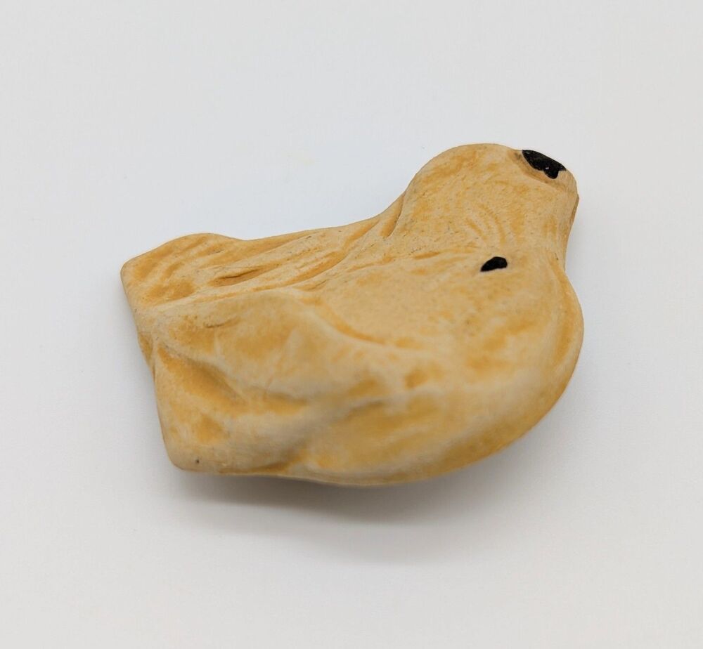 Yellow Lab Labrador Retriever Ceramic Brooch Pin - Picture 4 of 6